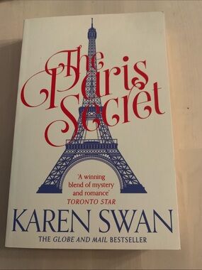 The Paris Secret by Karen Swan - White Cover with Blue & Red Graphics